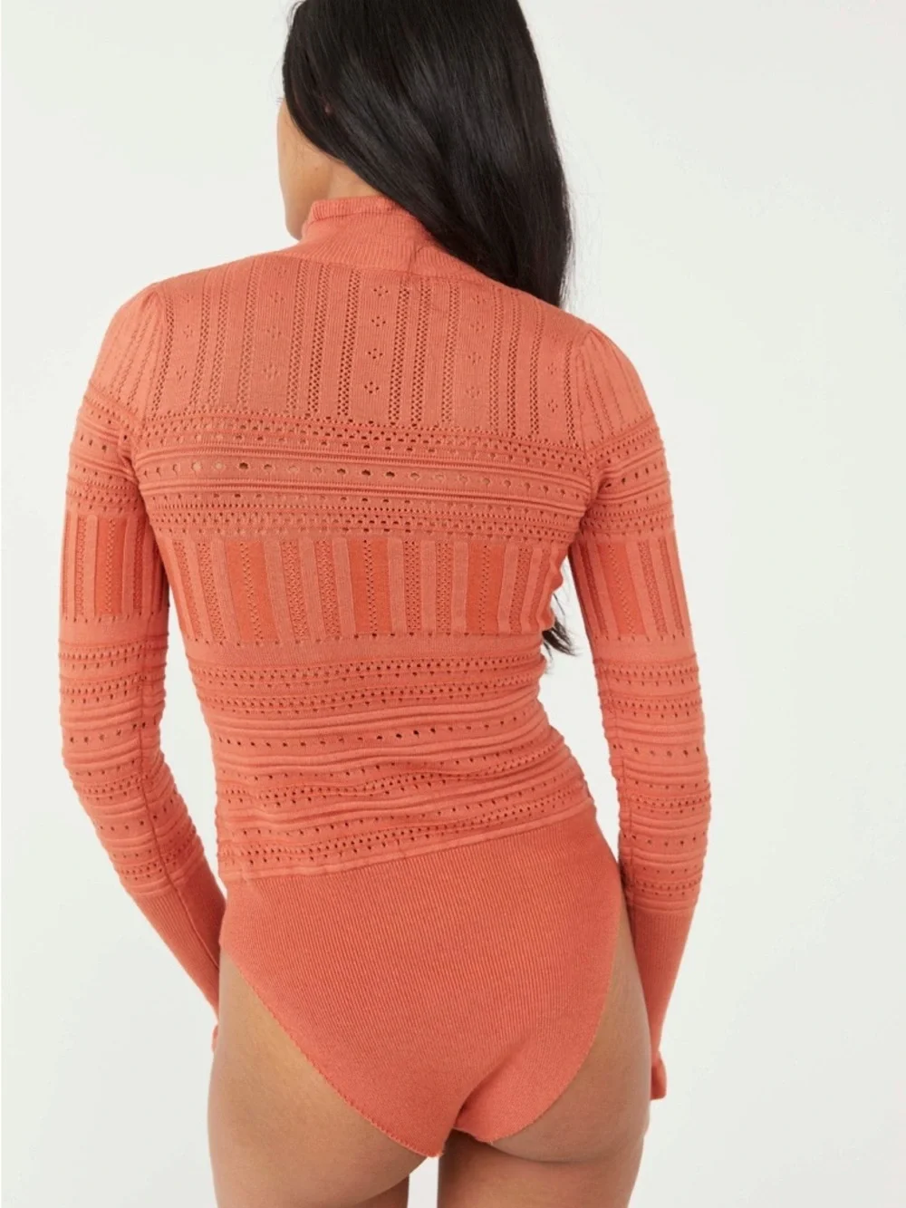 Free People Orange “Pointelle Me About It